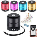 Caixa de Som 887 Mini Caixinha Bluetooth Portatil Usb Sd Fm Bateria Recarregavel Amplificada - Grave Potente