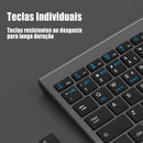 Kit Teclado e Mouse Sem Fio BK-8078 Bluetooth Recarregável ABNT2