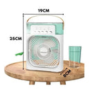Mini Ar Condicionado Portátil USB Ventilador Umidificador Recarregável