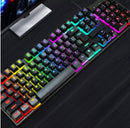Teclado Gamer Semi-Mecânico RGB LED Retroiluminado USB para PC