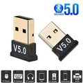 Adaptador Bluetooth 5.0 USB para PC Notebook Receptor e Transmissor de Áudio