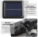 Luminária Solar 120 LEDs COB Sensor de Presença 3 Funções Neverdie