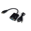 Adaptador Conversor HDMI para VGA com Saída de Áudio 1080P
