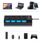 Hub USB 2.0 7 Portas Expansor USB para PC Notebook Pendrive