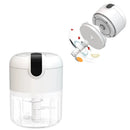 Mini Triturador Elétrico USB 250ml para Alho Temperos e Vegetais