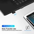 Adaptador Bluetooth 5.0 USB para PC Notebook Receptor e Transmissor de Áudio