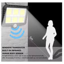 Luminária Solar 120 LEDs COB Sensor de Presença 3 Funções Neverdie