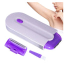 Depilador Corporal Recarregável Portátil com Luz – Branco – Para Homens e Mulheres