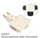 Adaptador de Tomada Dobrável 20A 3 Entradas Padrão Brasileiro Bivolt