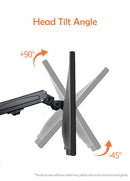 Suporte para Monitor Hyvarwey GC08-12 13 a 27 Polegadas Ajustável