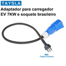 Adaptador TAYSLA CEE 32A para Tomada Brasileira 20A Carregador Veículo Elétrico