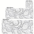Mouse Pad Gamer XXL Black White Strata Desk Mat Grande Antiderrapante