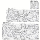 Mouse Pad Gamer XXL Black White Strata Desk Mat Grande Antiderrapante