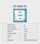 Kit Placa-Mãe X99 Gamer + Intel Xeon E5 2680 V4 + 8GB DDR4