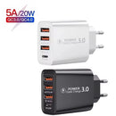 Carregador Turbo 20W 2 Portas USB Carregamento Rápido Universal
