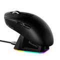 Mouse Gamer SOLAKAKA SM822 SM820 Tri-Mode 24000 DPI com Dock de Carregamento
