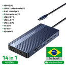 Docking Station ACASIS 14 em 1 USB-C com 3 Monitores 4K