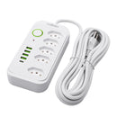 Extensão Elétrica com Filtro de Linha USB – 5 Metros | Bivolt 110V/220V | 10A