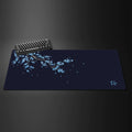 Mouse Pad Gamer XXL Black Sakura Kawaii Desk Mat Flor de Cerejeira