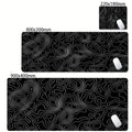 Mouse Pad Gamer XXL Black White Strata Desk Mat Grande Antiderrapante