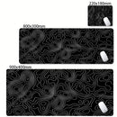 Mouse Pad Gamer XXL Black White Strata Desk Mat Grande Antiderrapante