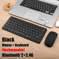 Kit Teclado e Mouse Sem Fio Bluetooth 5.0 2.4G para Notebook e PC