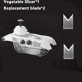 Cortador Multifuncional Ajustável Fatiador Julienne Legumes Frutas com Cesto