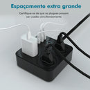 Tomada Inteligente Wi-Fi com USB Smart Socket Controle Inteligente