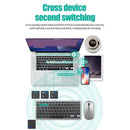 Kit Teclado e Mouse Sem Fio Bluetooth 5.0 2.4G para Notebook e PC