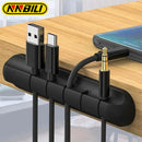 Organizador de Cabos NNBILI Silicone para Mesa USB Mouse Fone de Ouvido