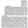 Mouse Pad Gamer XXL Black White Strata Desk Mat Grande Antiderrapante