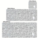Mouse Pad Gamer XXL Black White Strata Desk Mat Grande Antiderrapante