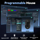 Mouse Gamer SOLAKAKA SM822 SM820 Tri-Mode 24000 DPI com Dock de Carregamento