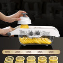 Cortador Multifuncional Ajustável Fatiador Julienne Legumes Frutas com Cesto