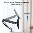 Suporte Articulado para Monitor Braço Mecânico a Gás Alumínio VESA
