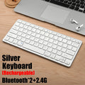 Kit Teclado e Mouse Sem Fio Bluetooth 5.0 2.4G para Notebook e PC