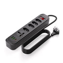 Filtro de Linha Coibeu 5 Tomadas 3 USB 2500W Cabo 1,9m Proteção Contra Sobrecarga
