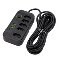 Extensão Elétrica com Filtro de Linha USB – 5 Metros | Bivolt 110V/220V | 10A