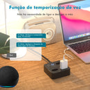 Tomada Inteligente Wi-Fi com USB Smart Socket Controle Inteligente