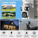 Câmera IP Wi-Fi P15 iCSee com 3 Lentes e Visão Tripla – Segurança Inteligente