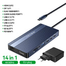 Docking Station ACASIS 14 em 1 USB-C com 3 Monitores 4K
