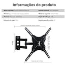 Suporte Articulado para TV e Monitor VESA Braço Ajustável Universal