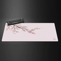 Mouse Pad Gamer XXL Black Sakura Kawaii Desk Mat Flor de Cerejeira