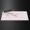Mouse Pad Gamer XXL Black Sakura Kawaii Desk Mat Flor de Cerejeira