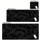 Mouse Pad Gamer XXL Black White Strata Desk Mat Grande Antiderrapante