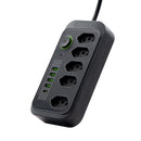 Extensão Elétrica com Filtro de Linha USB – 5 Metros | Bivolt 110V/220V | 10A