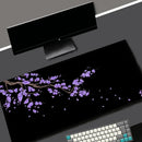 Mouse Pad Gamer XXL Black Sakura Kawaii Desk Mat Flor de Cerejeira