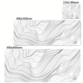 Mouse Pad Gamer XXL Black White Strata Desk Mat Grande Antiderrapante