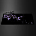 Mouse Pad Gamer XXL Black Sakura Kawaii Desk Mat Flor de Cerejeira