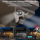Câmera IP Wi-Fi P15 iCSee com 3 Lentes e Visão Tripla – Segurança Inteligente